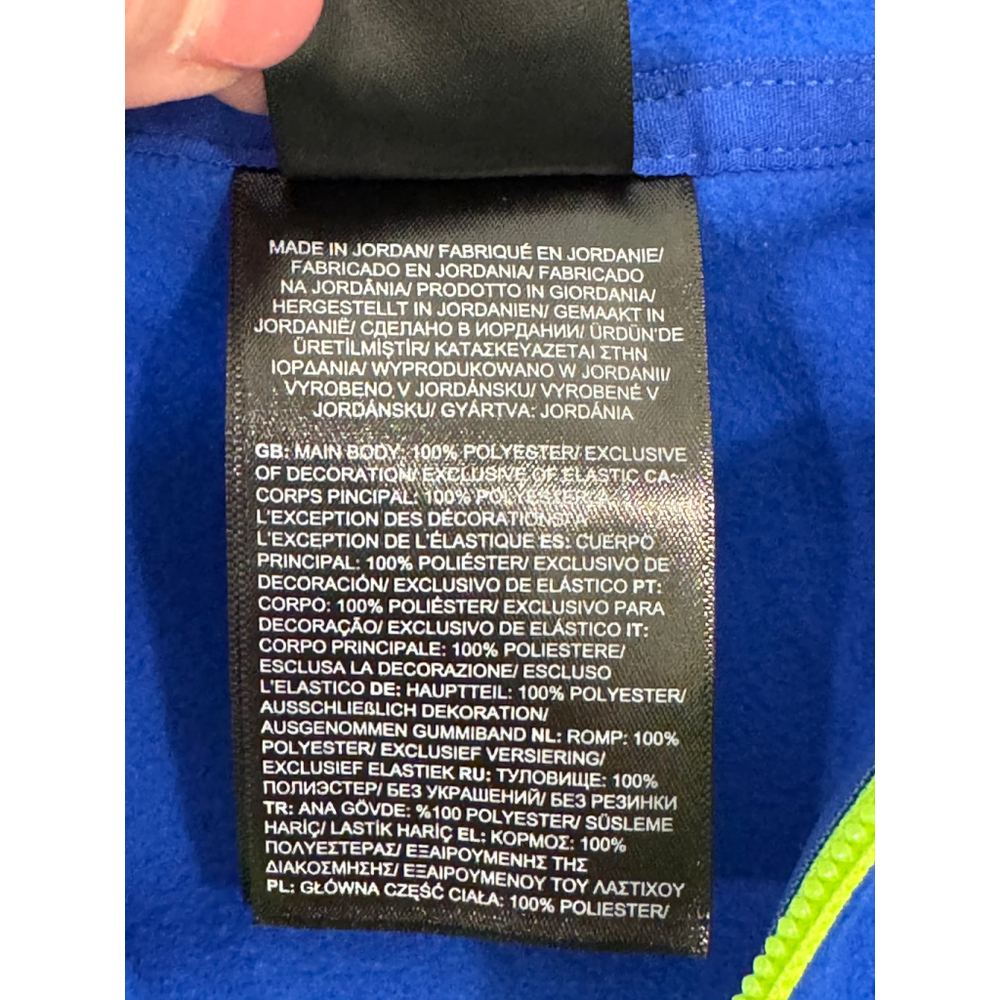 Boys The North Face Fleece Hoodie 12-18M Blue Full Zip - Picture 6 of 7
